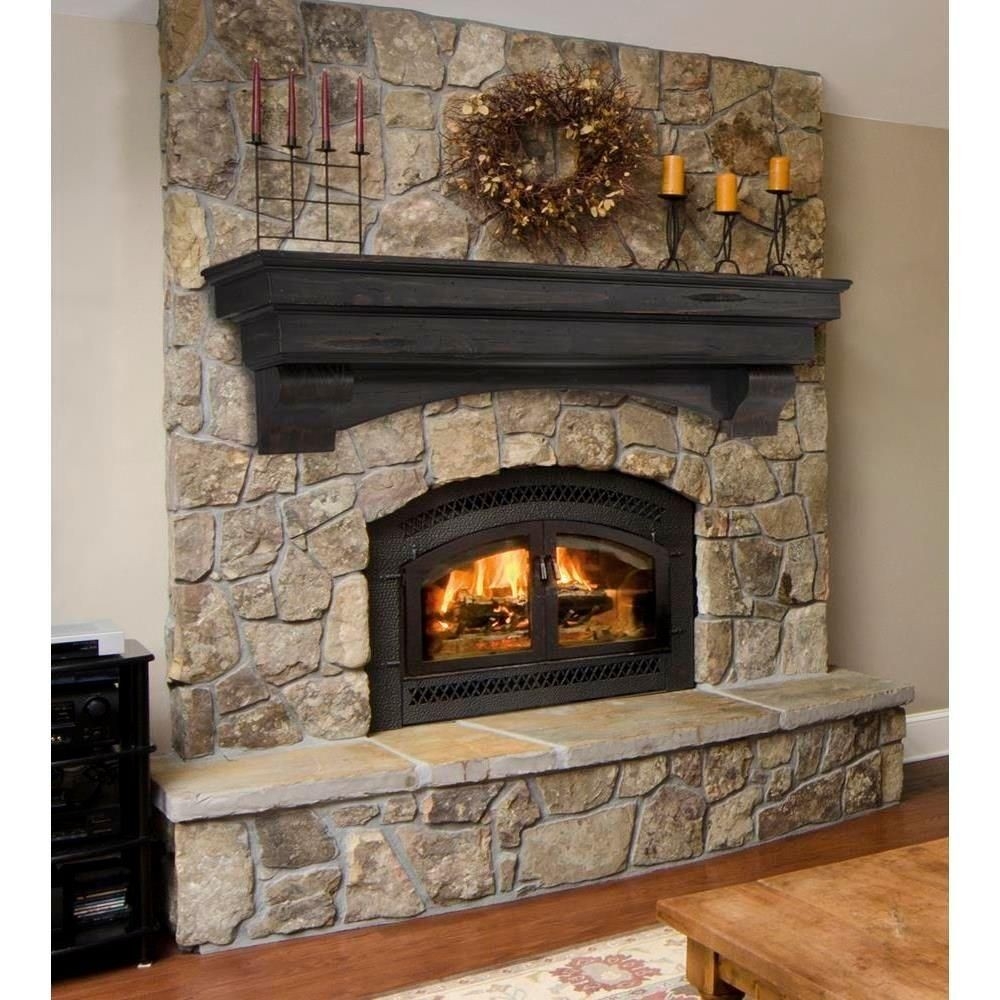 stylish pearl mantels celeste 5 ft espresso cap shelf mantel 497 60 20 the pre made fireplace mantels image