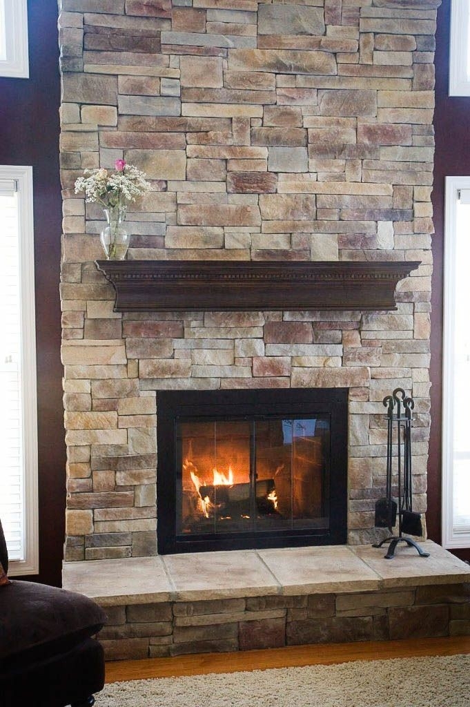 stylish stone veneer fireplace makeover can you recognize that this is a marble over brick fireplace photo