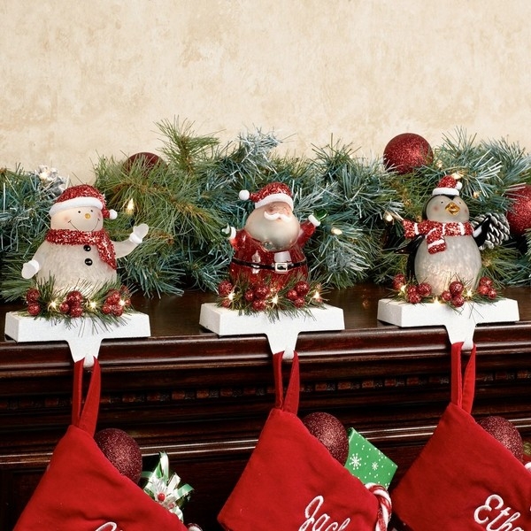 stylish the top 30 ideas about christmas stocking hangers for fireplace home christmas stocking holders for fireplace image