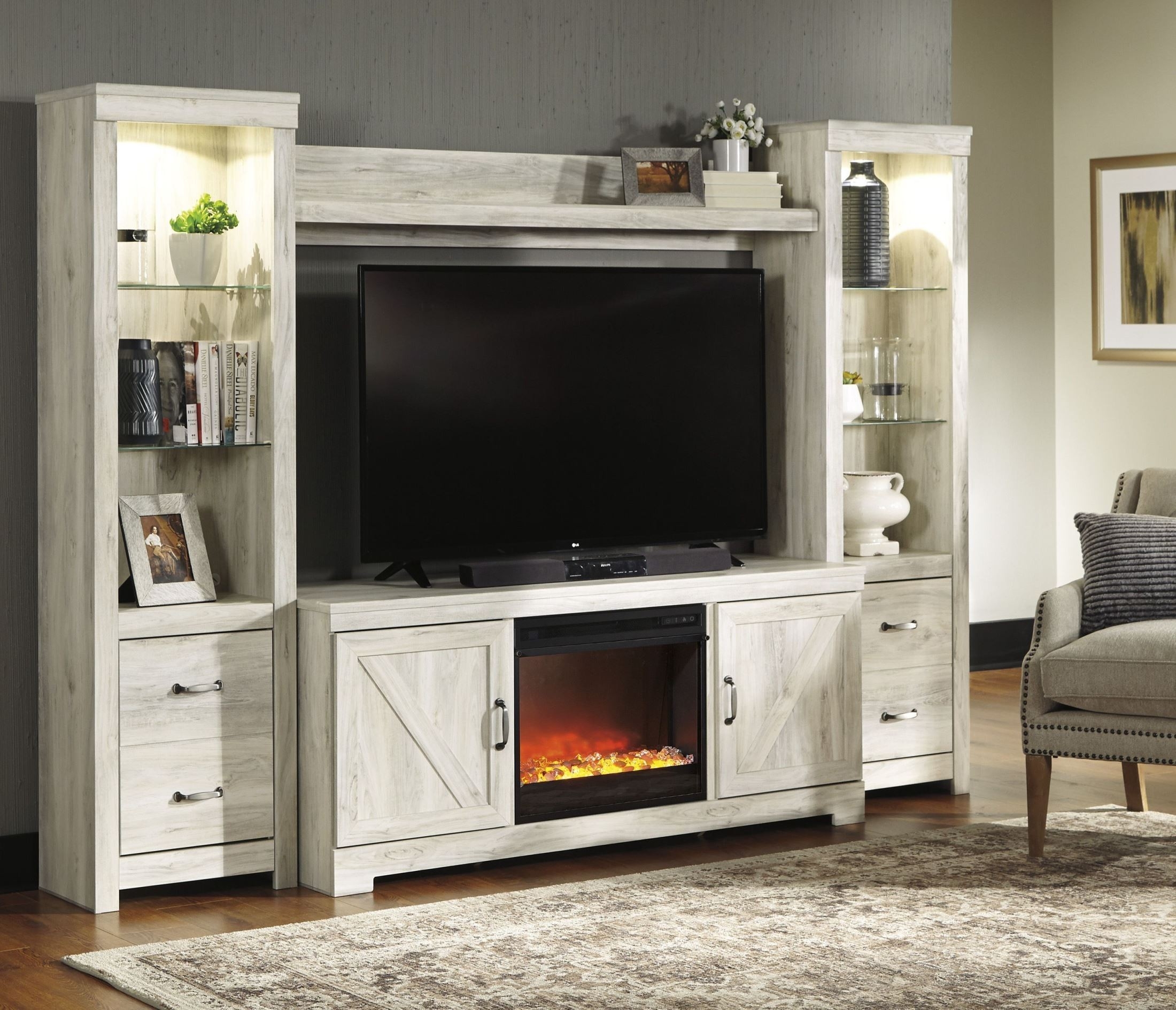 Gorgeous Ashley Furniture Fireplace Tv Stand Quality