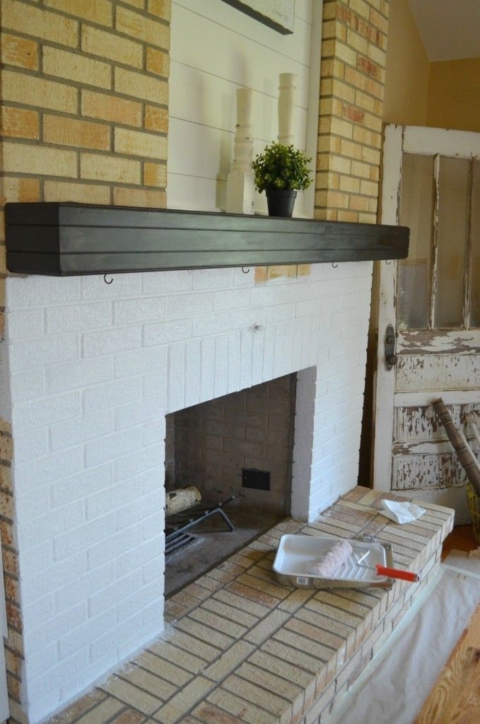 top how to paint a brick fireplace in 3 simple steps | brick fireplace how to remove white paint from brick fireplace picture