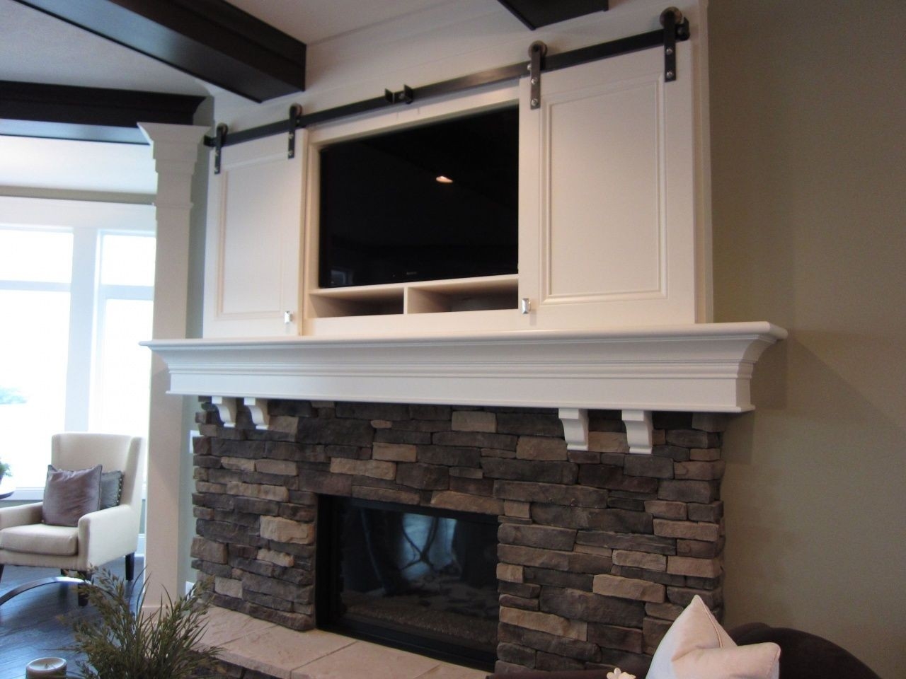 top low profile fireplace tv stand | wood fireplace surrounds, corner gas ways to cover a fireplace image