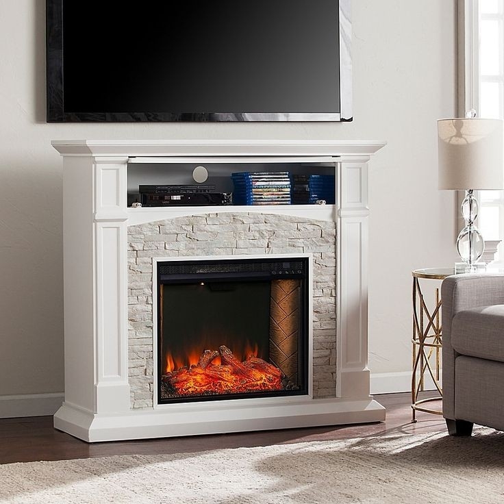 top southern enterprises seneca alexa enabled faux stone media stand bed bath and beyond fireplace pics