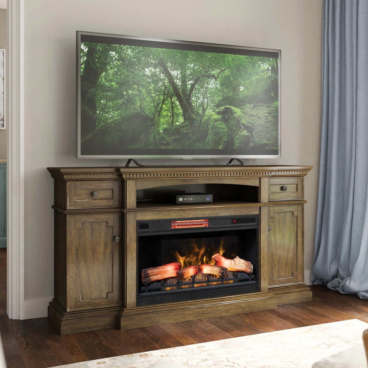 top tresanti tv console with electric fireplace costco councilnet tv stand with fireplace costco photo