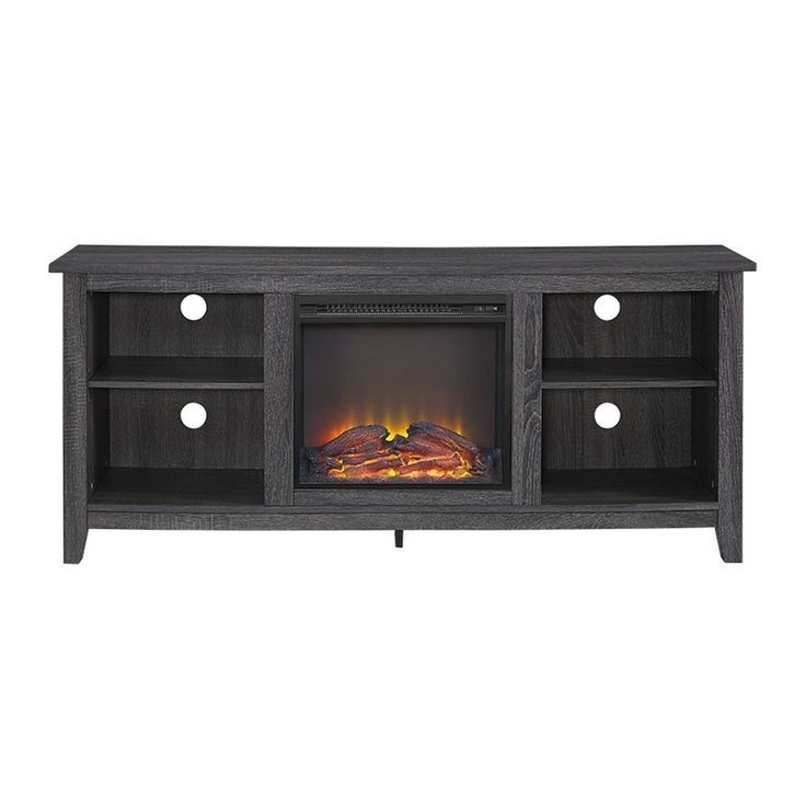 top walker edison 58 in tv stand with fireplace insert | lowe's canada tv stand fireplace lowes pics