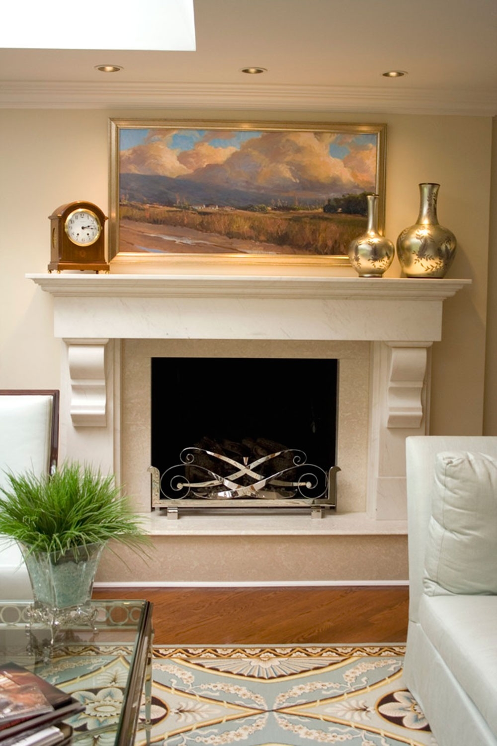 wonderful fireplace mantel decorating ideas for a cozy home decorating in front of fireplace image