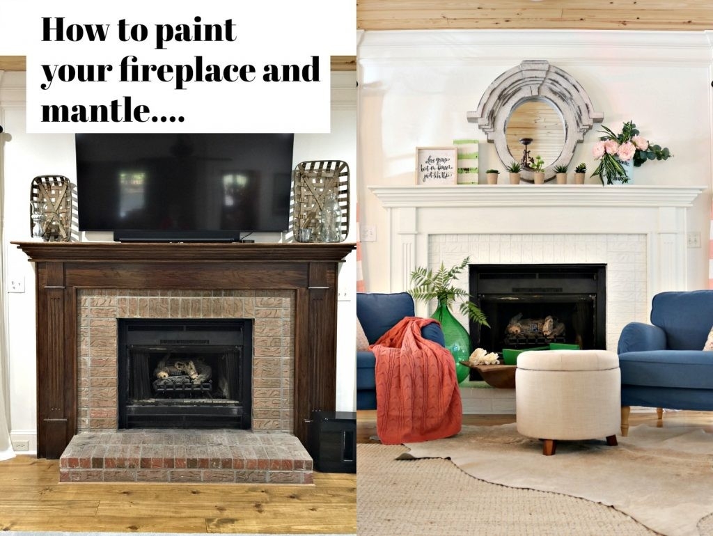 wonderful got ugly brick? how to paint fireplace mantel what to do with ugly brick fireplace pics