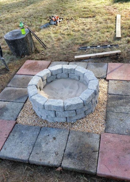 wonderful how to build a diy fire pit in your own backyard | others how to make a fire in your fireplace pics